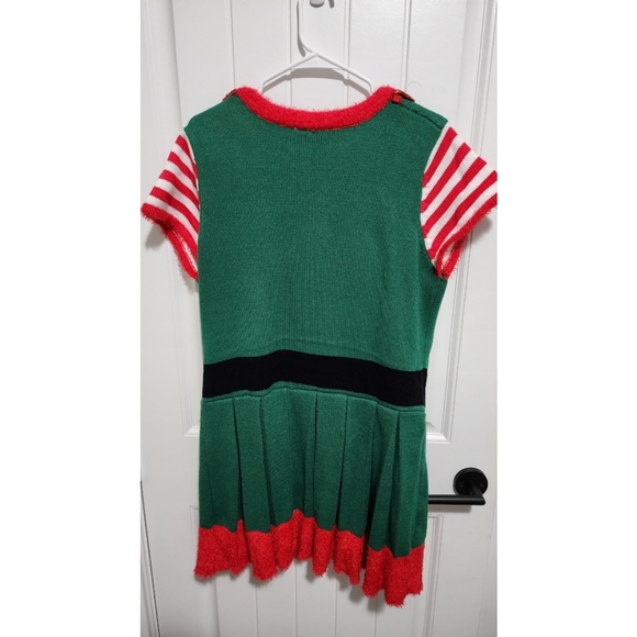 Holiday Time Christmas dress ugly elf dress womens XL 16 18 - Picture 2 of 4
